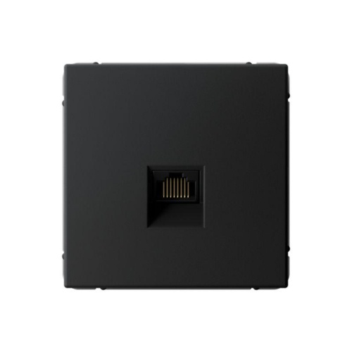 Розетка компьютерная ArtGallery RJ45 кат.6A механизм карбон | код GAL001086 | Systeme Electric