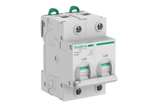 Автоматический выключатель (АВ) 27мм C 125A 2P 10 kA 400В Systeme9 | код S9H32292 | Systeme Electric