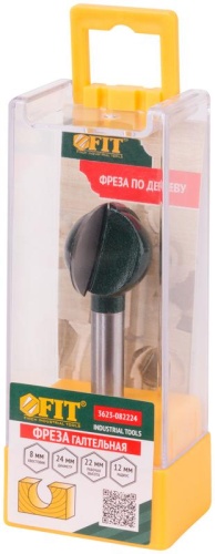 Фреза пазовая галтельная DxHxL=24х22х66.2 мм | код 3623-082224 | FIT фото 3