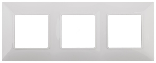 Рамка на 3 поста, Эра Elegance, белый, 14-5003-01 | код Б0034393 | ЭРА