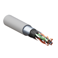 Кабель витая пара TERACOM PRO Cat.6 F/UTP 4 пары solid 23AWG оболочка LSZH нг(А)-HF цвет серый (упак. 305м) | код TRP-6FTP-04LSH-GY-IN3 | EKF