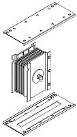 Блок соединительный 1600А Al 3L+N+PER IP55 IEK | код LB-1600A4-35-F-J | IEK