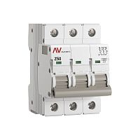 Выключатель автоматический AV-6 3P 50A (Z) 6kA EKF AVERES | код mcb6-3-50Z-av | EKF