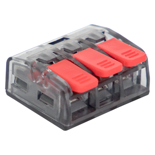 Клемма СМК 221-413 3 отверстия 0,2-4,0 мм2 (100шт,) PROxima | код plc-smk-221-413 | EKF фото 2