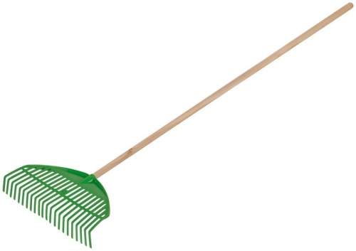 Грабли веерные пластиковые ''Оазис'', 22 зуба, 440 мм, с деревянным черенком | код 76947 | FIT фото 2 Грабли веерные пластиковые ''Оазис'', 22 зуба, 440 мм, с деревянным черенком | код 76947 | FIT фото 2
