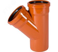Тройник наружной канализации 87 град. 125х125 | код 221400 | Ostendorf