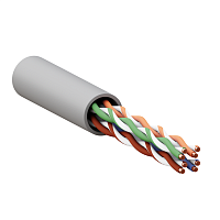 Кабель витая пара U/UTP кат.5E 4 пары 24 AWG solid LSZH нг(А)-HF сер. TERACOM PRO | код TRP-5EUTP-04LSH-GY-IN3 | EKF