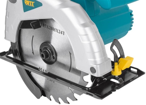 Пила дисковая 1200Вт 4500об/мин 185/20мм железная опора FIT 80403 фото 5