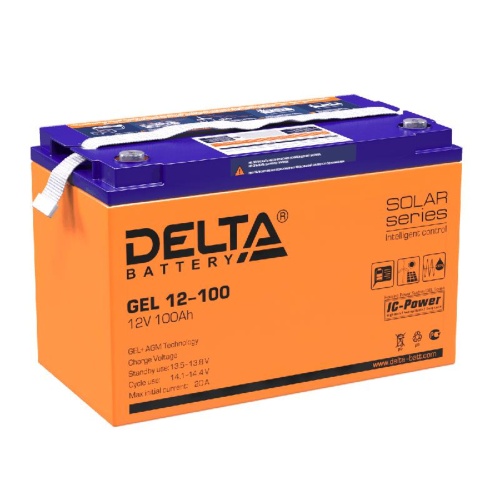 Аккумулятор GEL 12В 100А.ч | код GEL 12-100 | Delta