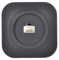 GLORY Розетка для открытой установки компьютерная RJ45 кат.5E РК10-ХЧм черный матовый IEK | код EKH10-K02M | IEK