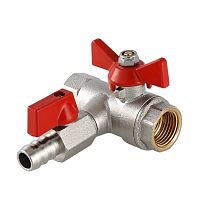 Кран шаровой с обратным клапаном и дренажом 1/2" вн-вн. | код. VT.248.N.04 | VALTEC