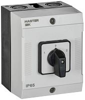 Переключатель кулачковый в боксе стандартная рукоятка 25А схема 53 | код MI-CS20-025-053 | IEK