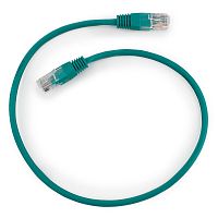 Патч-корд UTP Cablexpert PP12-0.5M/G кат.5e, 0.5м, литой, многожильный (зелёный) | код PP12-0.5M/G | Cablexpert