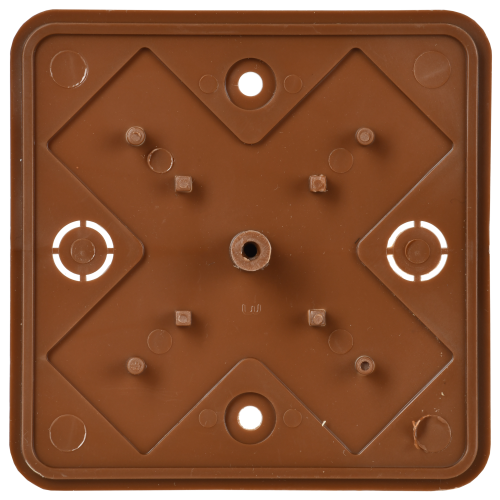 Коробка распаячная КМ для открытой проводки 75х75х28мм дуб | код UKO10-075-075-028-K24-E | IEK фото 4