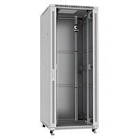 Cabeus SH-05C-42U80/80-BK Шкаф монтажный телекоммуникационный 19 напольный для распределительного и серверного оборудования 42U 800x800x2055mm (ШхГхВ) передняя стеклянная и задняя сплошная металлическая двери, ручка с замком, цвет черный (RAL 9004) Код то