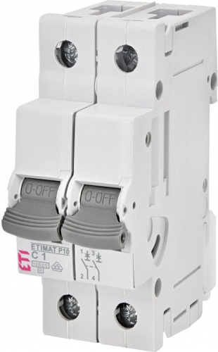 Автоматический выключатель ETIMAT P10 2p Z 2A (10kA) | код 270224102 | ETI