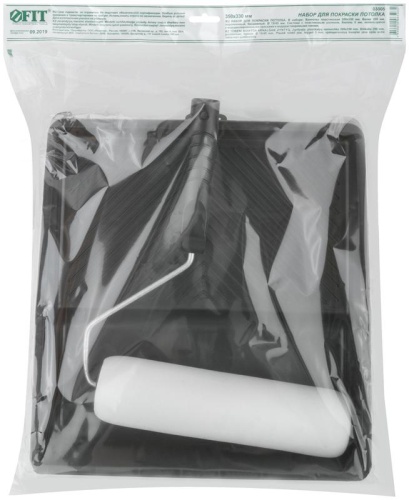 Набор для покраски потолка (ванночка 350х330мм+валик поролон 250мм) FIT 03005 фото 3 Набор для покраски потолка (ванночка 350х330мм+валик поролон 250мм) FIT 03005 фото 3