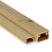 Канал кабельный (60х40) (40 м) светлое дерево-Plast | код kk-60-40w | EKF