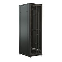 Шкаф напольный 19-дюймовый, 47U, 2277x600х1200 мм (ВхШхГ), передняя и задняя распашные перфорированные двери (75%), цвет черный (RAL 9004) (разобранный) | код 520229 | WRLine