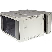 Шкаф настенный серии Pro, 3-секционный, 27U 600x600, стеклянная дверь | код TWT-CBW3G-27U-6x6-GY | TWT