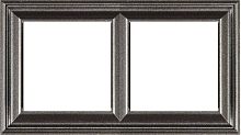 Рамка 2-местная для вертикальной и горизонтальной установки. Серия- Eco DECO. Материал- термопласт. Цвет- антрацит (крашеный) | код EPD482AN | JUNG