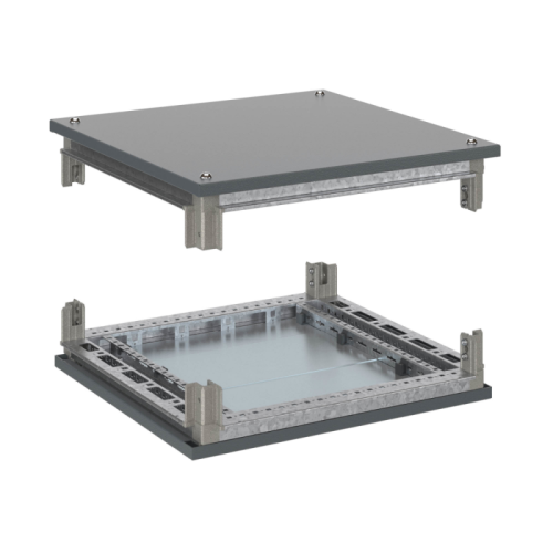 Комплект, крыша и основание, для оцинкованных шкафов OptiBox M, 600x600 мм | код 306698 | КЭАЗ