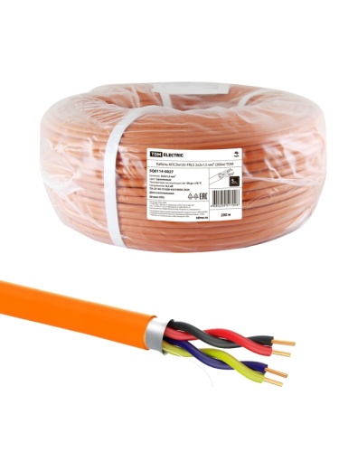 Кабель КПСЭнг(А)-FRLS 2х2х1.5 мм (бухта 200м) ТРТС | код SQ0114-0027 | РЭМЗ ТМ
