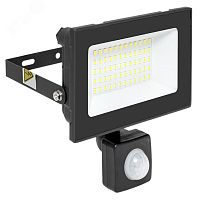 Прожектор светодиодный ДО-50Вт 4000 лм 6500К 230В IP54 с инфракрасным датчиком движения СДО-3004 | код FLL-3004-50D-6500 | EKF