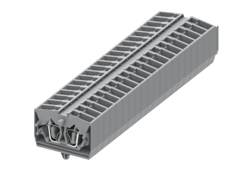 254317 Клемма TB 1-1 проходная фронт. подключение с защелк.ножками, сеч. 2.5мм2, жёлто-зел., шт | код 254317 | SUPU