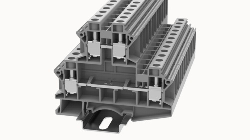 DCKKB10-01P-11-00Z(H), Клемма винтовая, 2 ур., 10 мм.кв., серый, шт | код 11020000183 | DEGSON