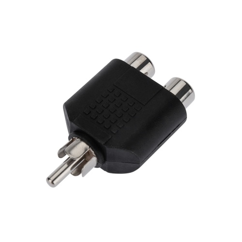 Переходник штекер RCA - 2 гнезда RCA REXANT | код 14-0421 | REXANT