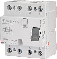 Реле дифференциальное (УЗО) 4р EFI-P4 40/0,03 тип A (10kA) | код 002061512 | ETI
