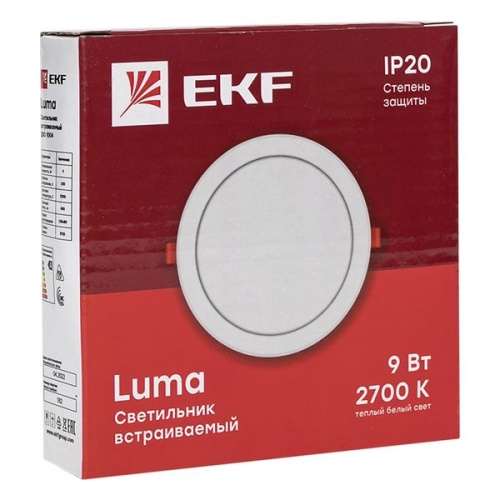 Светильник встраиваемый светодиодный ДВО 1004 9Вт 2700K IP20 Basic | код DLL-1004-9-2700 | EKF фото 3 Светильник встраиваемый светодиодный ДВО 1004 9Вт 2700K IP20 Basic | код DLL-1004-9-2700 | EKF фото 3
