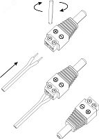 Разъем R-DC01 DC питания штекер 2. 1х5. 5 с клеммной колодкой | код Б0048308 | ЭРА