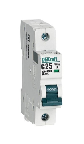 Выключатель автоматический ВА105 1P кривая C 25A 10кА | код. 13155DEK | Schneider Electric