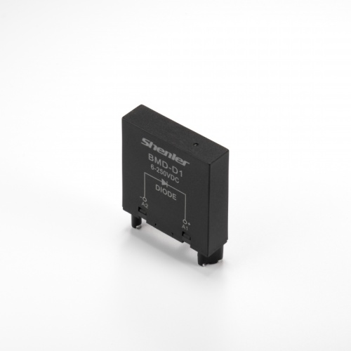 Модуль BMD-LDD1, зеленый LED+диод, 6_24VDC, поляризация +А1/-А2, черный, для STB14, SEB11-E, SUB*-E, GZP8, GZP11, MT 78 740(745) | код BMD-LDD1/6_24VDC | Shenler