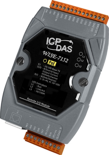 WISE-7152 8-channel Isolated Sink Type Open Collector Output and 8-channel Isolated Digital Input PoE Module ( | код 00-06074366 | ICP DAS