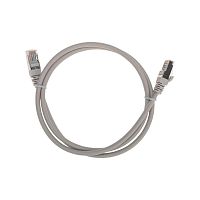 Патч-корд F/UTP CAT 5e RJ45-RJ45 26AWG LSZH сер. 1м | код 02-0110-1 | Rexant