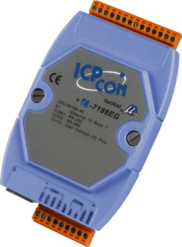 I-7188EG CR ISaGRAF Embedded Controller with one Ethernet port, one RS-232 port, one RS-485 Includi | код 00-01134149 | ICP DAS