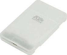 Внешний корпус для HDD/SSD AgeStar 3UBCP3 SATA USB3.0 пластик белый 2.5 | код 391079 | AgeStar