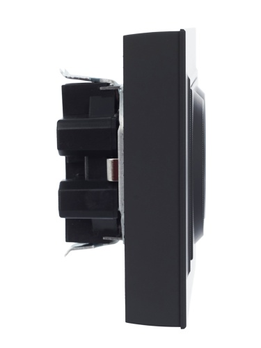 BRITE Розетка 2-местная с заземлением с защитными шторками 16А в сборе РСш12-3-БрГ графит | код BR-R24-16-K53-F | IEK фото 6