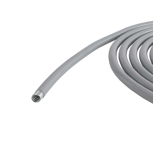 Металлорукав DN 50мм в гладкой ПВХ изоляции Dвн 50,5 мм Dнар 58,5 25м цвет серый | код 6070R-50 | DKC