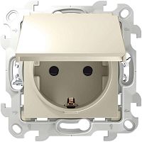 Механизм розетки 1-м СП Push&Go 16А IP44 2P+E сл. кость | Код. 2420448-031 | Smon