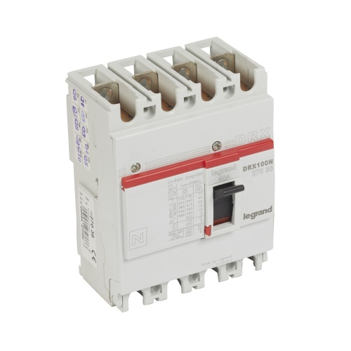 Drx125 фиксированный 60a 4p 20кА | код 027036 | Legrand 
