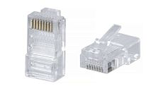 Коннектор RJ-45 под витую пару, категория 5e, неэкранированный, универсальный (100 шт в упак) | код 505227 | WRLine