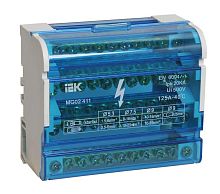 Шина на DIN-рейку в корпусе (кросс-модуль) ШНК 4х11 3L+PEN | код YND10-4-11-125 | IEK