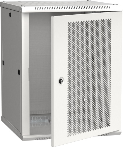 ITK Шкаф настенный LINEA W 12U 600х600мм дверь перфорированная RAL 7035 | код LWR3-12U66-PF | IEK