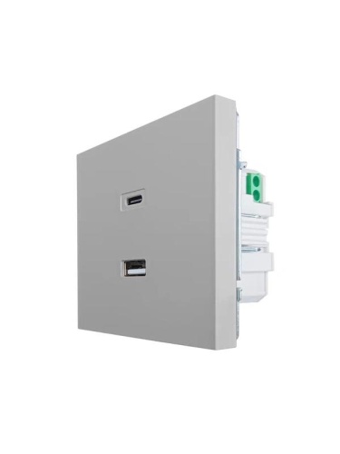 ZIMA Розетка TC+ USB разъем серый матовый LEZARD | код 704-7488-192TC | LEZARD фото 2