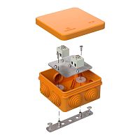 Коробка огнестойкая для о/п 40-0210-FR2.5-4 Е15-Е120 RAL2004 80х80х40 (44 шт/кор) Промрукав | код 40-0210-FR2.5-4 | ПРОМРУКАВ