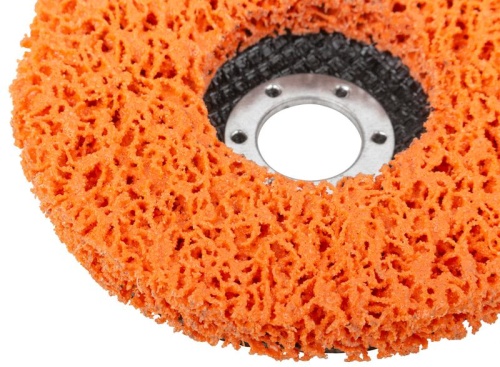 Диск зачистной полимерный 125мм очень жесткий оранж. MOS 39637М фото 6 Диск зачистной полимерный 125мм очень жесткий оранж. MOS 39637М фото 6